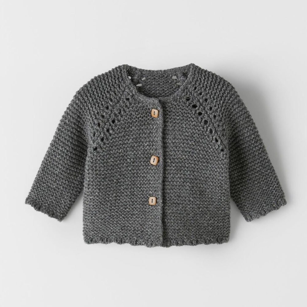Zara Baby Open Knit Cardigan- Size 6-9 months